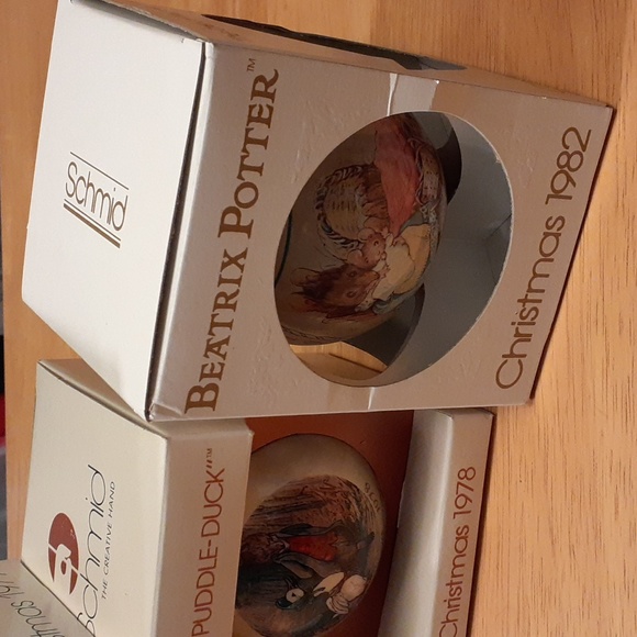 Bundle of 5 Vintage Schmid Beatrix Potter Collection Ornaments V101 - Picture 15 of 16